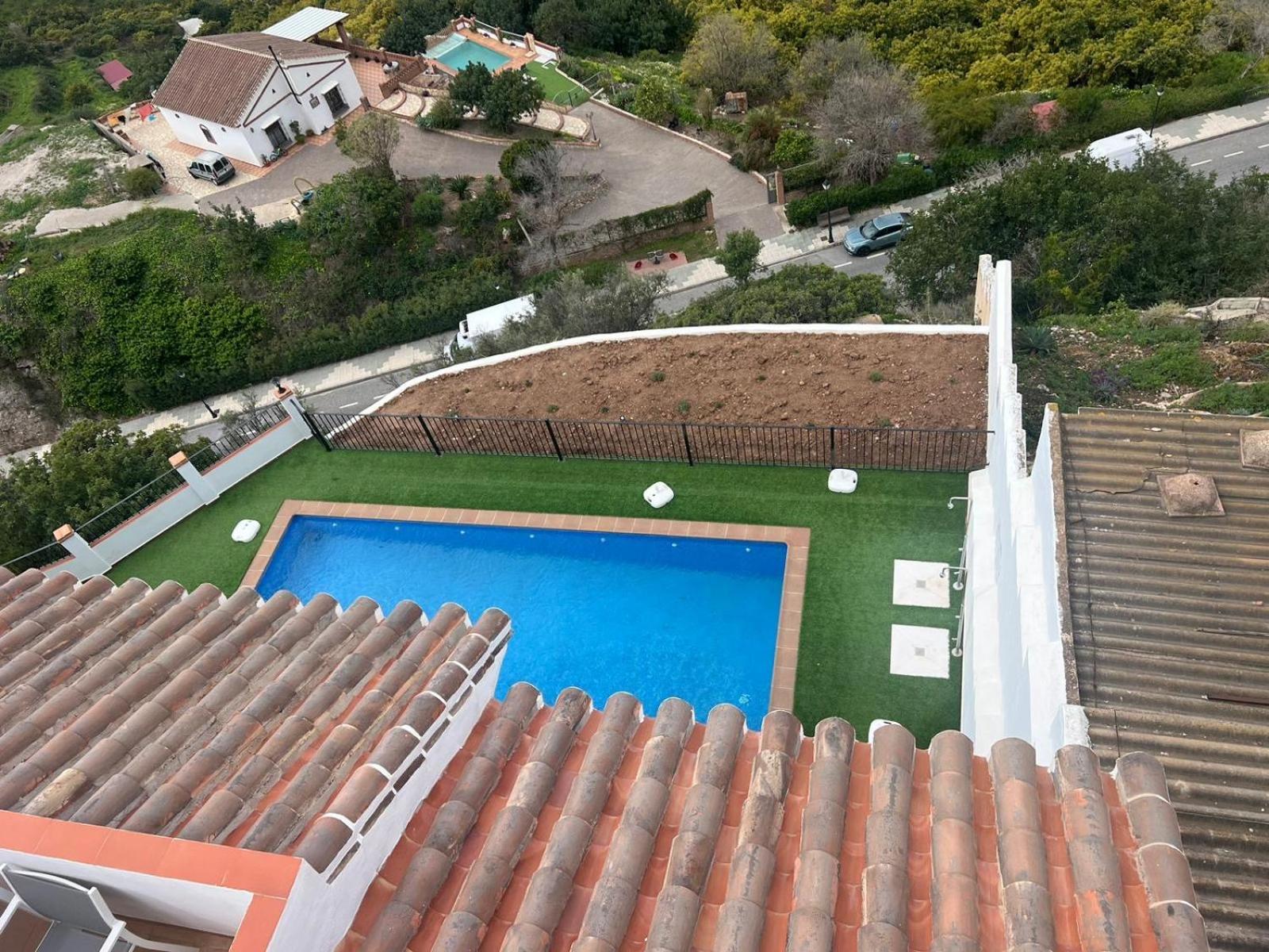 Atico Con Increibles Vistas A Las Montanas Y Mar Frigiliana Exterior foto